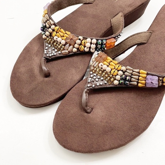 Mixit beaded platform sandals - Picture 3 of 7